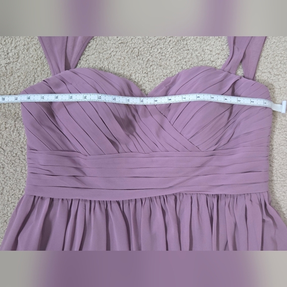 Bill Levkoff Mauve Bridesmaid Dress Size 14/16 - Picture 4 of 10